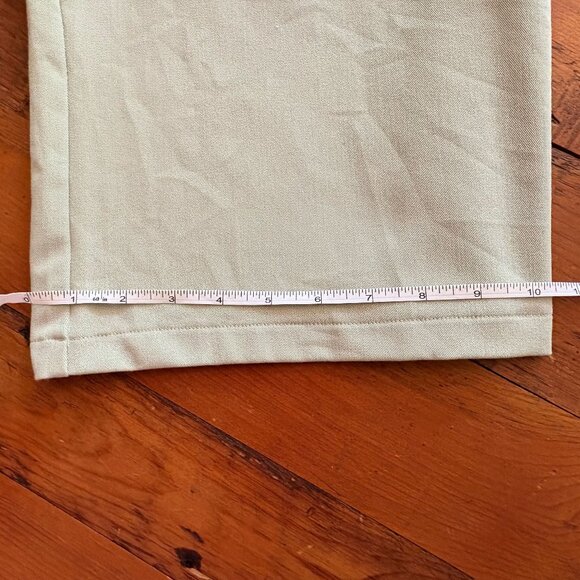 PRINCESS POLLY WIDE LEG TAYLORED PANTS TROUSERS SZ 12; PALE SAGE GREEN, LIKE NEW - Picture 4 of 4